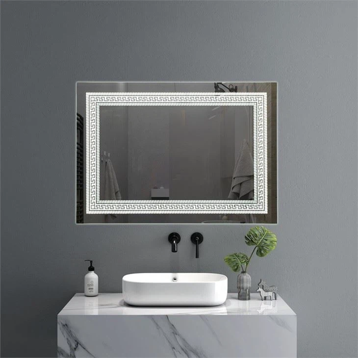 Framed Backlit Mirror