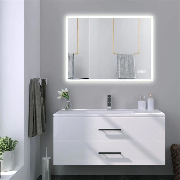 bluetooth mirror with lights