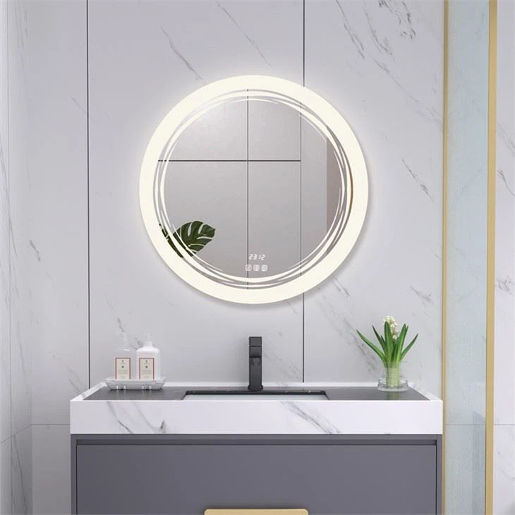 Round LED bathroom mirror